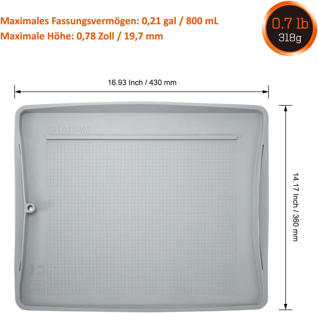 SHARPAL 149H Sharpen-No-Mess Silicon-Abziehstein Tablett, Schärfen ohne Schmutz Silikon-Schleifstein