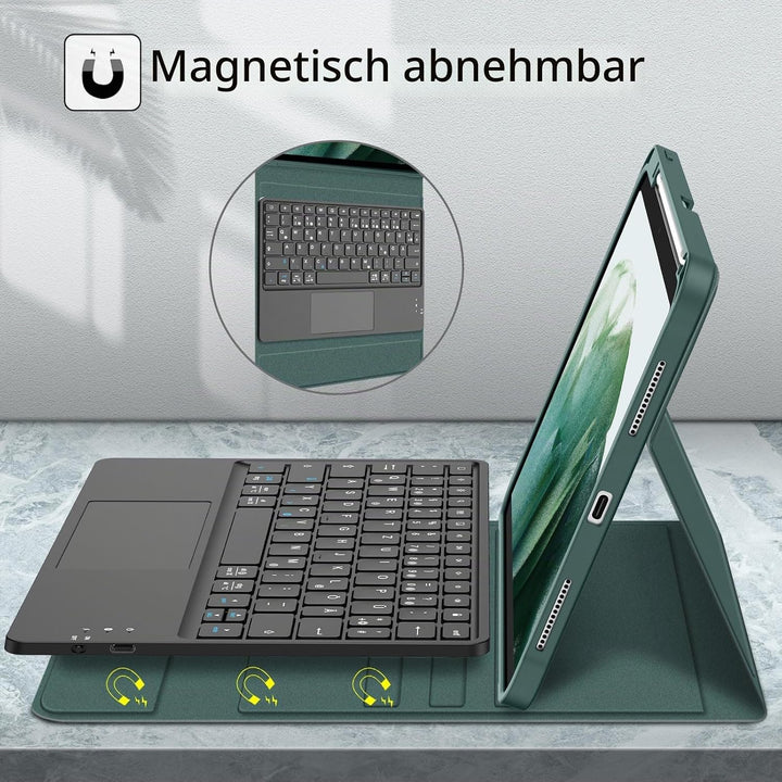 Fintie Tastatur Hülle für iPad 10. Generation 2022, iPad 10 Generation Hülle mit magnetisch Abnehmba