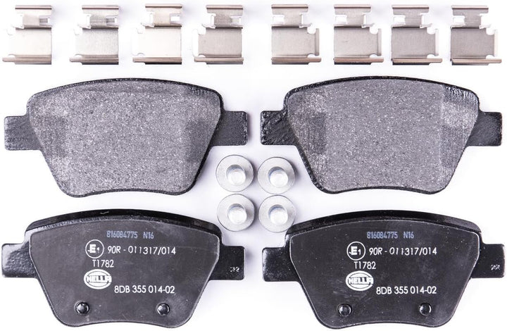 HELLA PAGID 8DB 355 014-021 Bremsbelagsatz - T1782 - Dicke/Stärke: 17.7mm - Bremssystem: Bosch - nic
