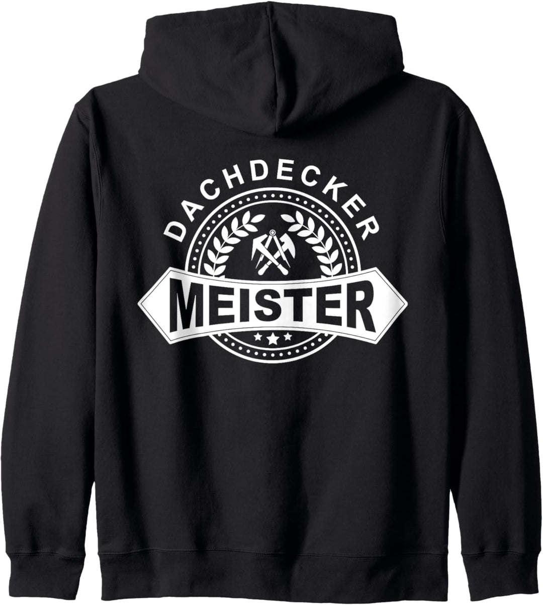 Dachdecker Meister mit historischem Zunftwappen Kapuzenjacke