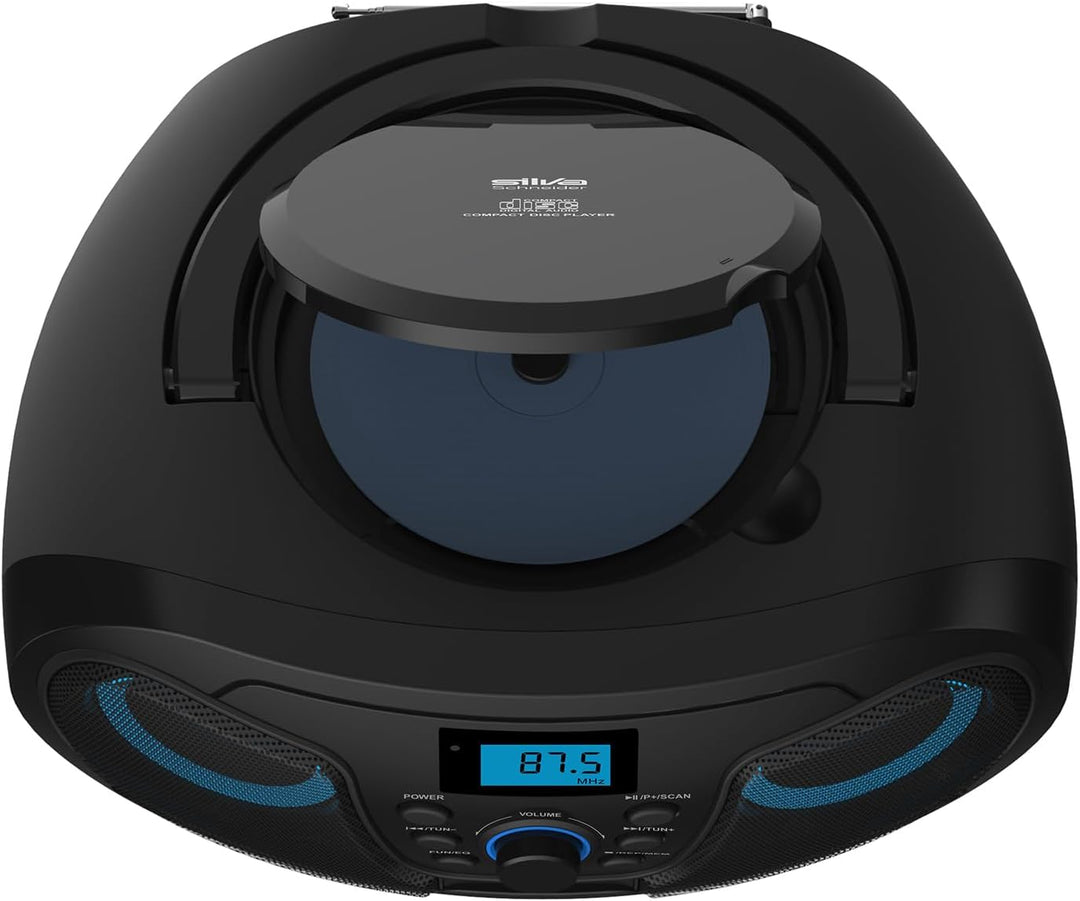 Silva Schneider MPC 25.4 USB – Tragbarer CD-Player mit UKW-Radio, USB für MP3, AUX & Kopfhöreranschl