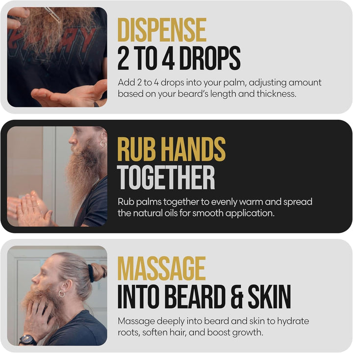 The Beard Struggle Night Liquid Elixir Bartöl für Männer – Bartpflege & Bartwuchsöl für Nacht – Feuc