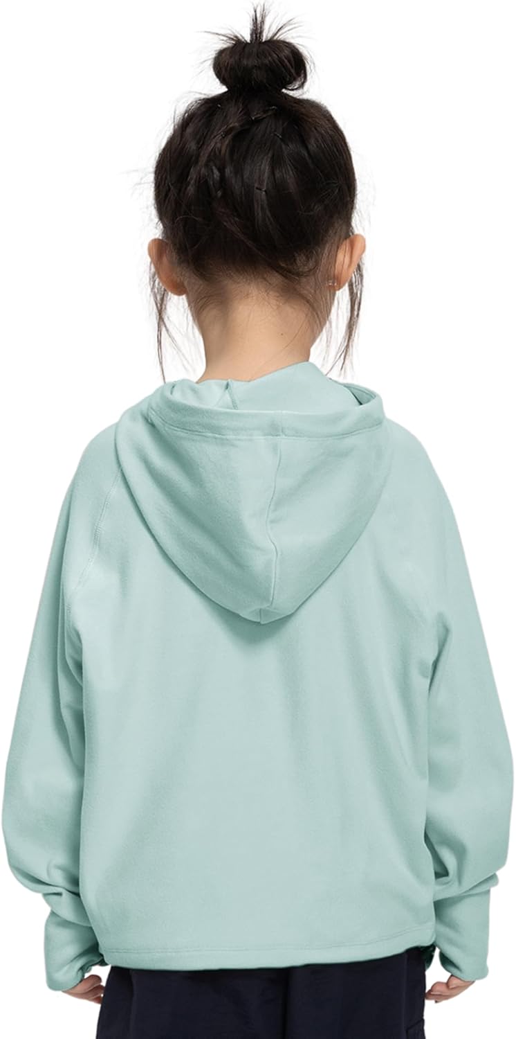 Rolanko Mädchen Hoodies Fleece Sweatshirts Langarm Gemütlicher Leichter Kapuzenpullover Oberteile mi