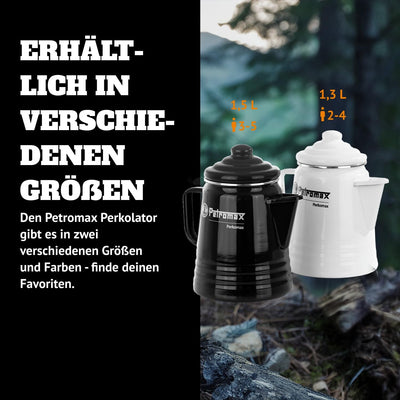 Petromax Tee- und Kaffee Perkolator Schwarz 1.3 Liter