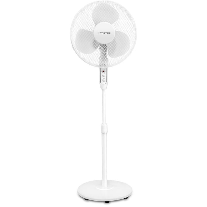 TROTEC Standventilator TVE 25 S, geräuscharmer Ventilator, 40 Watt, 3 Gebläsestufen, 80°-Oszillation
