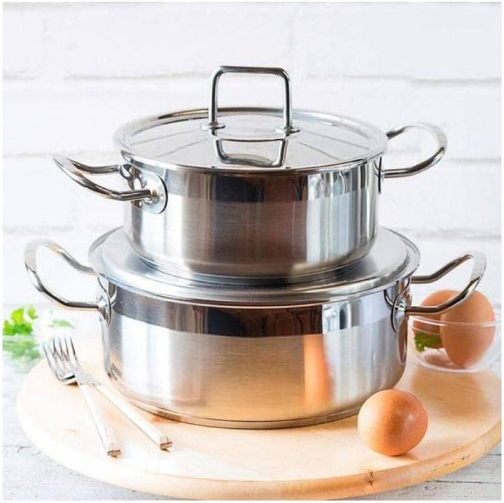 BRA Profesional | Kochtopf mit Edelstahldeckel, Grau, 16 cm, 16 cm