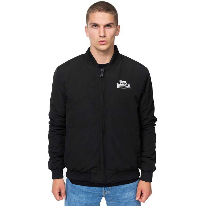 Lonsdale Herren Meadow Jacke S Black/White, S Black/White