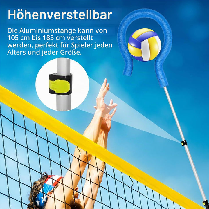Volleyball Spike Trainer, Volleyball Trainingshilfe Question Mark Hook Handheld Volleyball Training