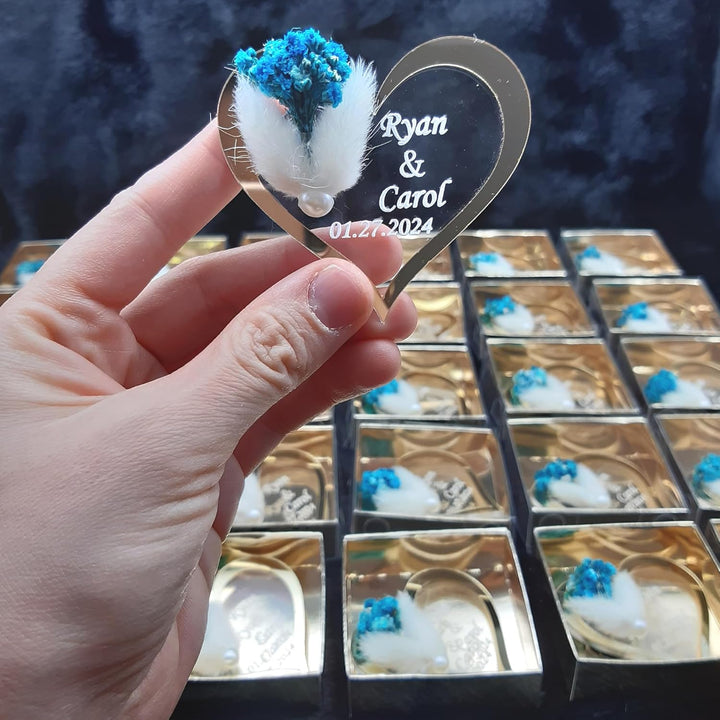 gastgeschenke Hochzeit personalisiert. 40 Stück, Gold Silber Acryl Hochzeit gastgeschenke für die gä