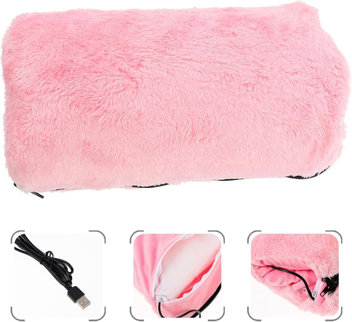 BESPORTBLE Elektrische Hand Muffs Weiche Plüsch Handwärmer Kissen USB Aufladen Winter Warme Faux Pel