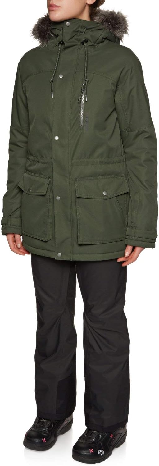 O'Neill Damen Parka Oliv S Jacken, Forest Night, S