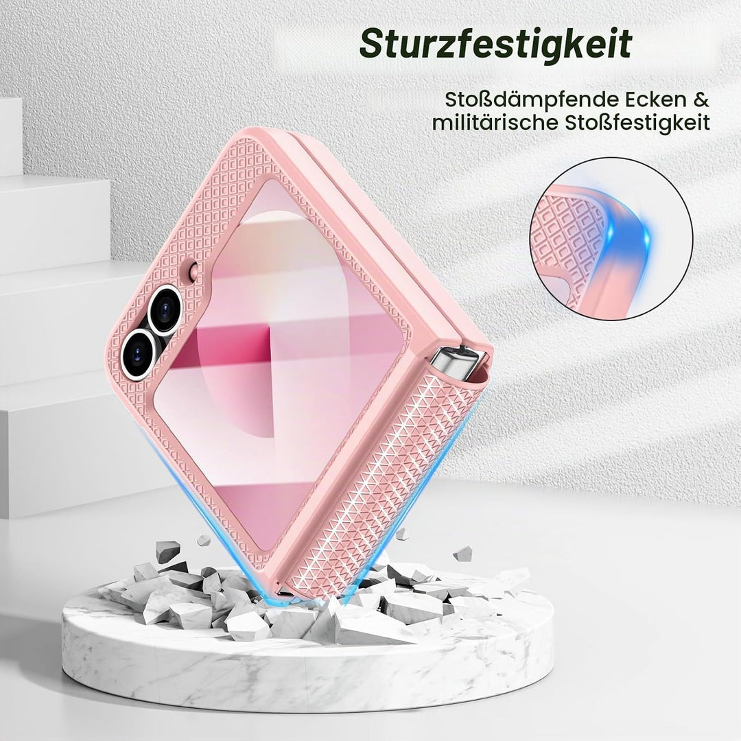 Doeshine für Samsung Galaxy Flip 6/Z Flip 7 FE Hülle [Not for Flip 7] mit Scharnierschutz &amp; Displays