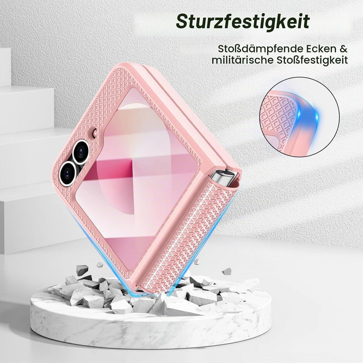 Doeshine für Samsung Galaxy Flip 6/Z Flip 7 FE Hülle [Not for Flip 7] mit Scharnierschutz &amp; Displays