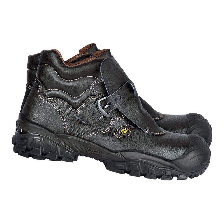 Cofra NT050-000.W40 NEW TAGO UK S3 SRC Sicherheitsstiefel, Schwarz/Braun, Grösse 40 39 EU, 39 EU