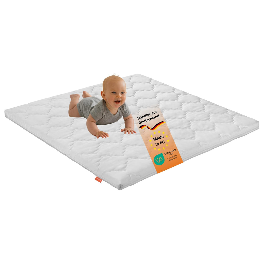 sleepling Laufgittermatratze, Babymatratze Laufstall, Made in EU,100, Bezug waschbar 60 Grad
