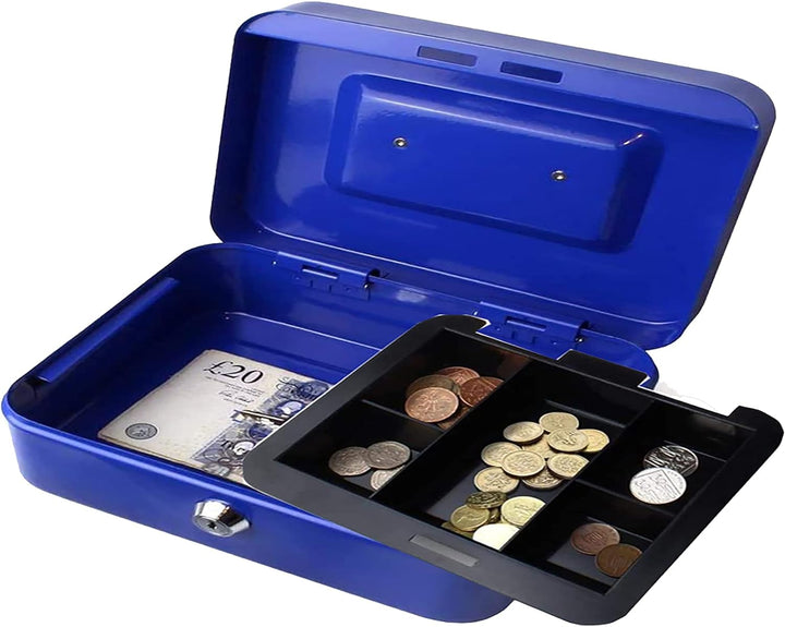 Kippen 10033B4 Geldkassette Blau, Masse: 300 x 240 x 90 mm