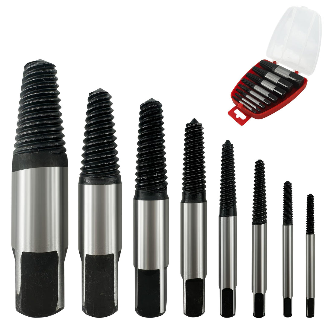 Schraubenausdreher Set Profi,Screw Extractor Kit,Schraubenausdreher 8er Set, Zum Entfernen BeschäDig