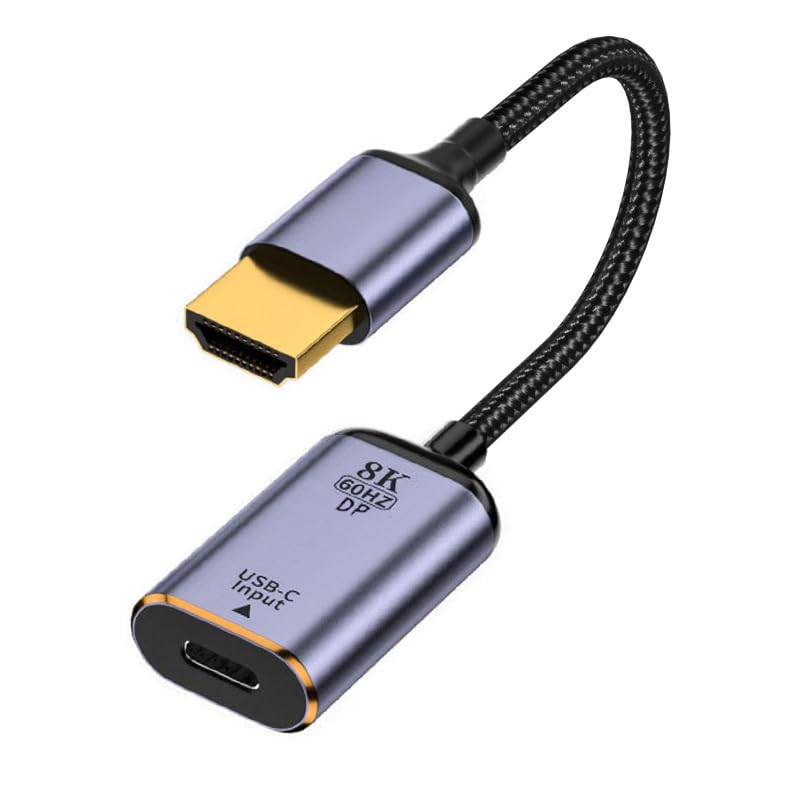 Xiwai USB-C Typ C Buchse Quelle zu HDMI Senke HDTV Kabel 8K@60hz 4K@120hz für Tablet Telefon Laptop