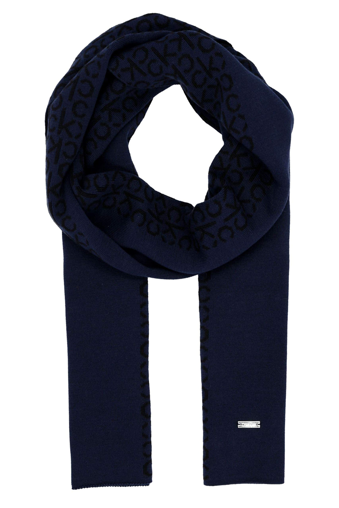 Calvin Klein Herren Schal INDUSTRIAL MONO KNITTED SCARF M Einheitsgrösse Blau (Blue Bai), Einheitsgr