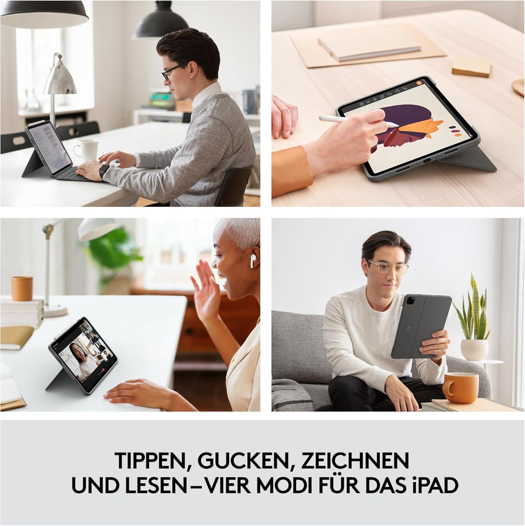 Logitech Combo Touch – Grau – US – INTNL