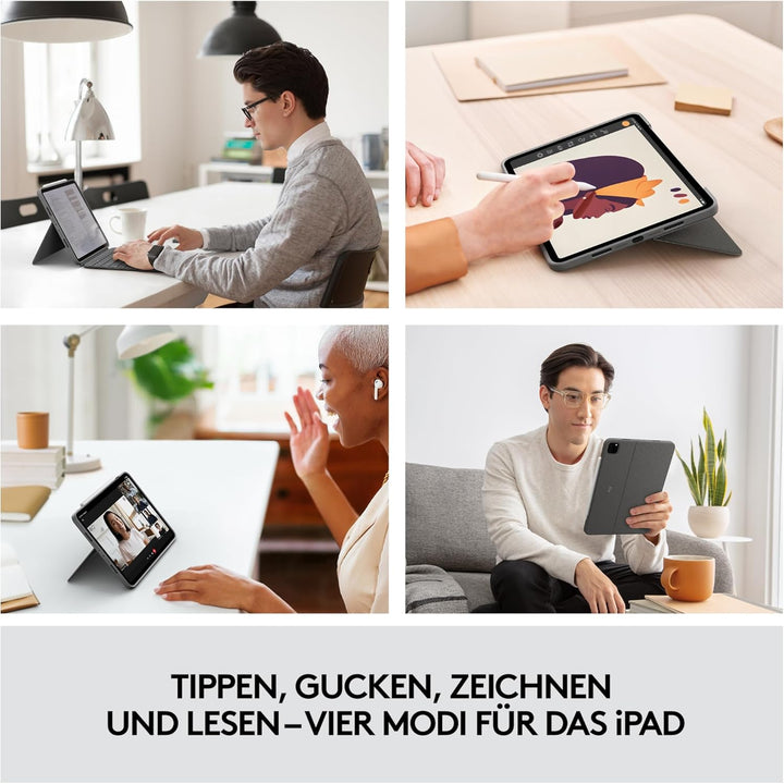 Logitech Combo Touch – Grau – US – INTNL