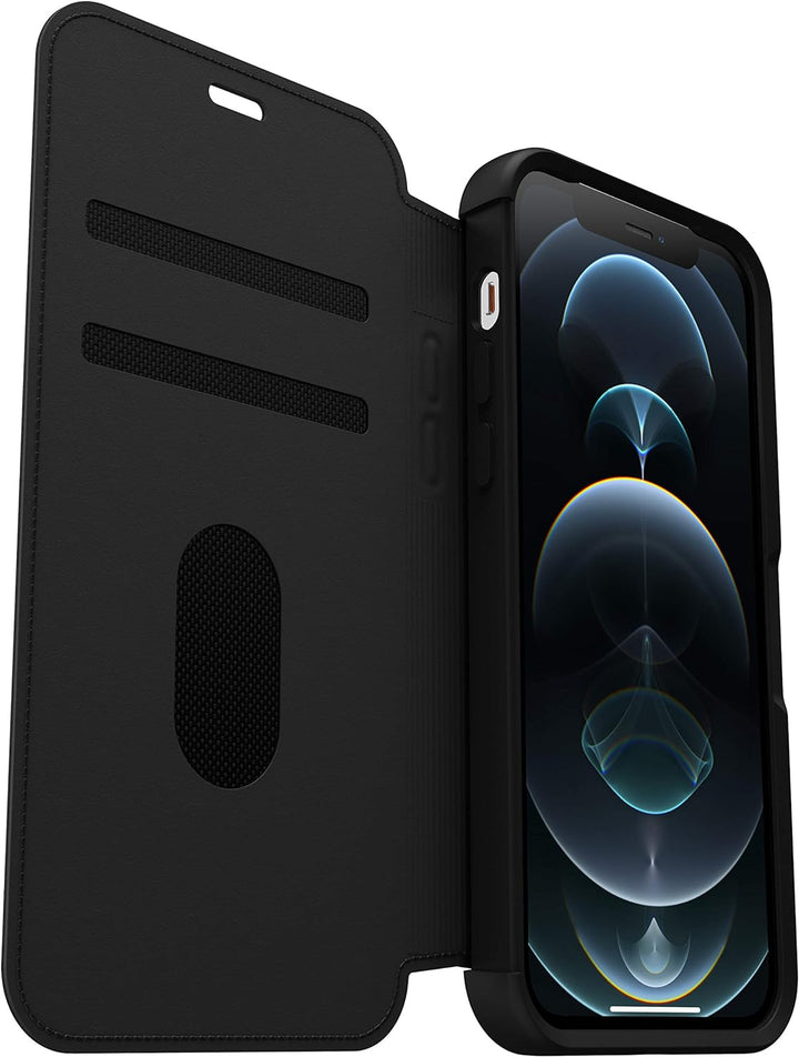OtterBox Strada Hülle für iPhone 12 / iPhone 12 Pro, stossfest, sturzsicher,Premium Lederfolio mit z