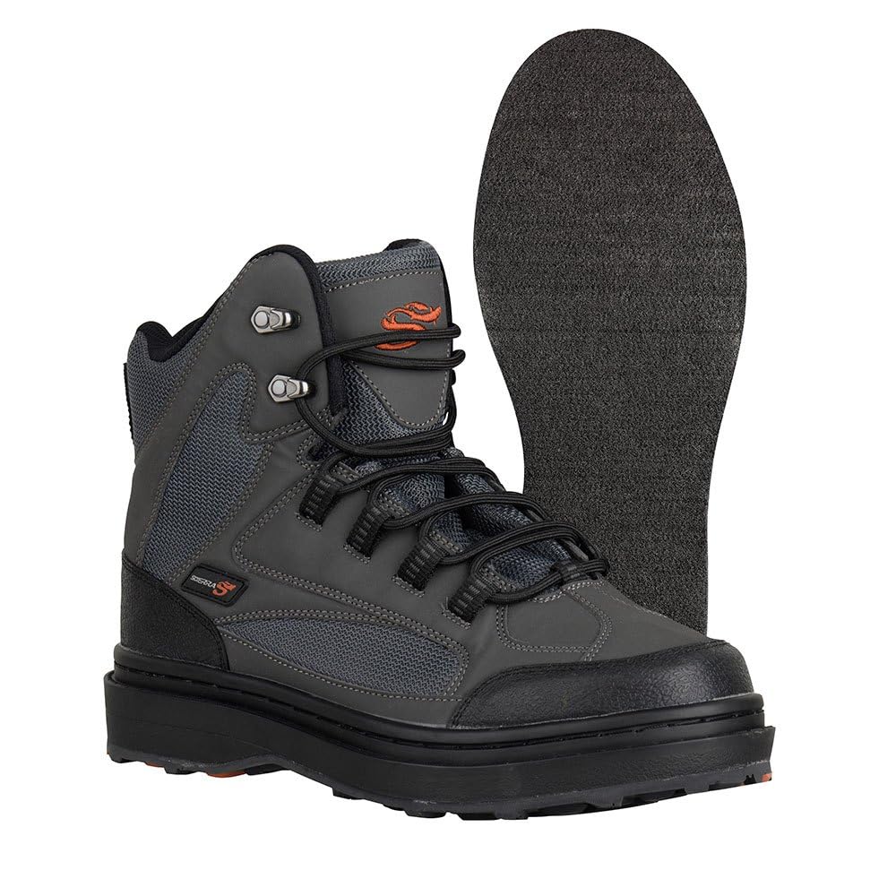SCIERRA Tracer Wading Shoe Felt Sole Watschuh Filzsohle 40/41 EU Grau