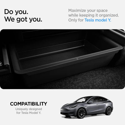 Spigen Tesla Model Y 2023-2021 Unter Sitz Aufbewahrungsbox Organizer, Verstecktes Fach für Model Y Z