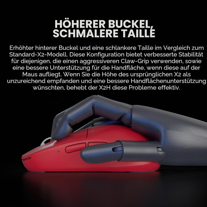 Pulsar Gaming Gears - X2H ES kabellose Gaming-Maus, limitierte Auflage, symmetrisch, optischer Schal