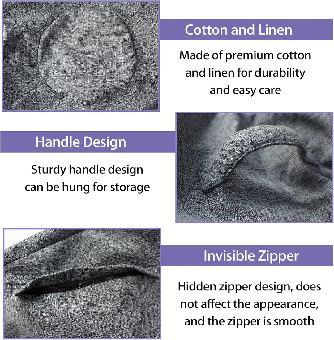 ZOSONET Sitzball Abdeckung,55cm 65cm 75cm Gymnastikball Bezug für Sitzball Fitnessball,Faltbar Sitzb