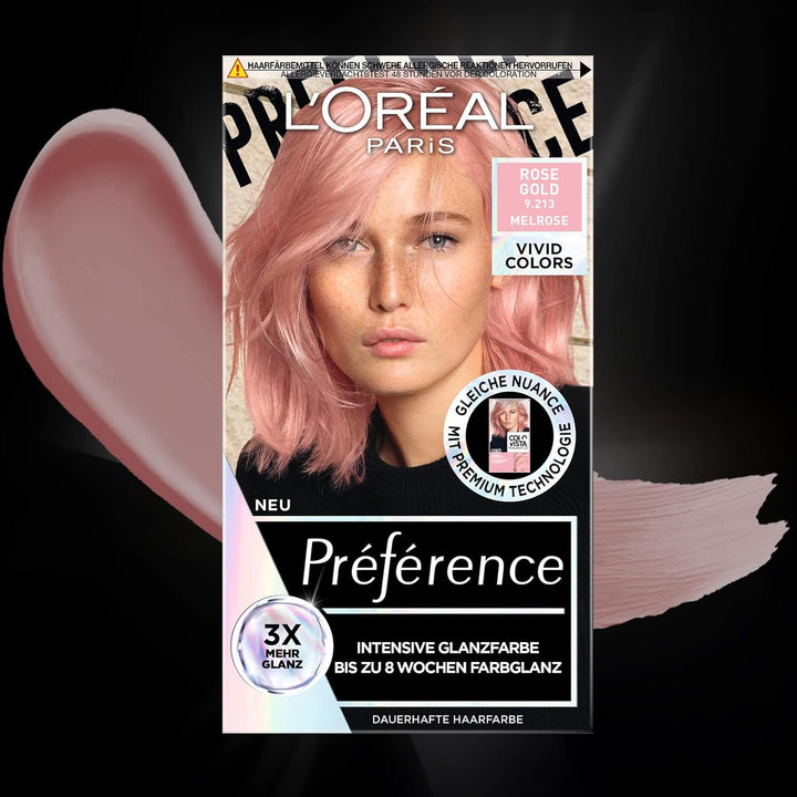 L'Oréal Paris Intensive dauerhafte Haarfarbe, Bis zu 8 Wochen glänzendes Haar und intensive Farbe, P