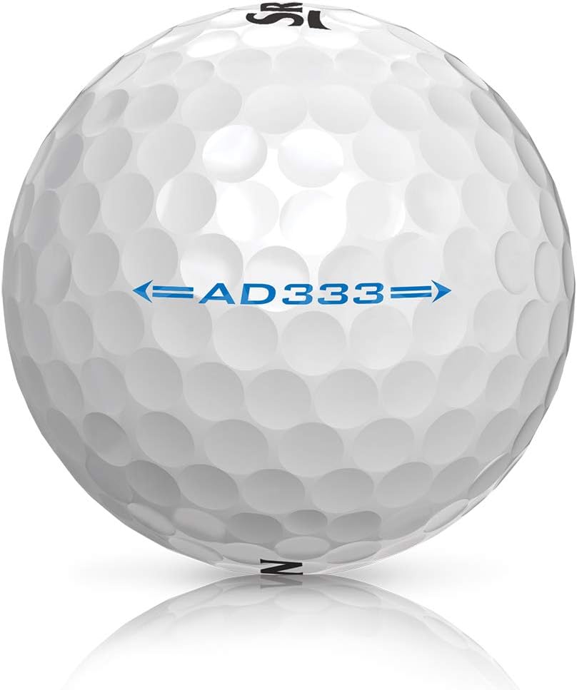 Srixon AD333 Golfbälle (ein Dutzend) (Version 2017/18) Weiss (Soft White), Weiss (Soft White)