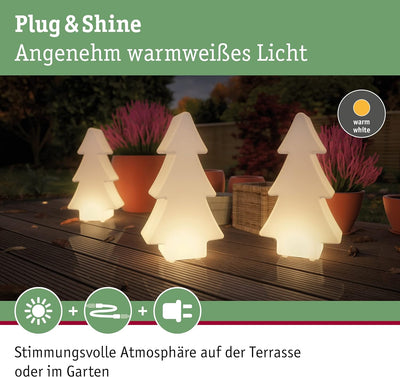 Paulmann 94185 Plug & Shine Lichtobjekt Tree IP67 3000K 260lm 24V Dekoleuchte Gartenleuchte Terassen