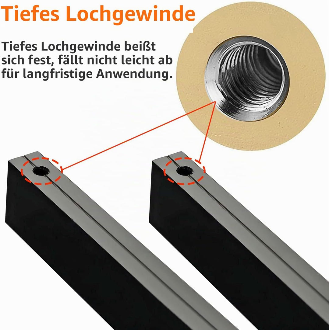 Qrity 10x Möbelgriffe Lochabstand 32mm Türgriffe Küche Stangengriff Schrankgriffe Schubladengriffe K