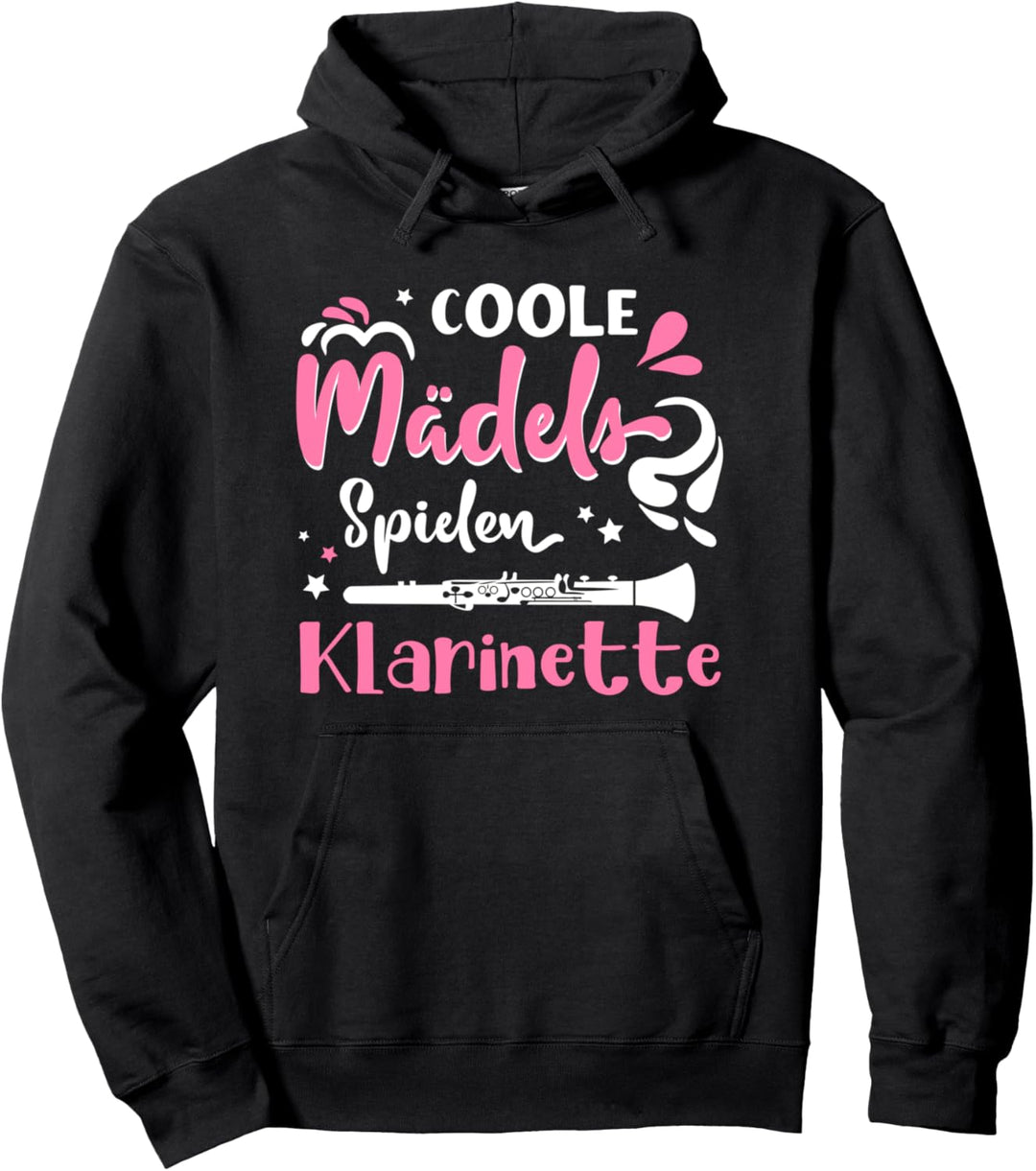 Coole Mädels spielen Klarinette Klarinettist Musikinstrument Pullover Hoodie