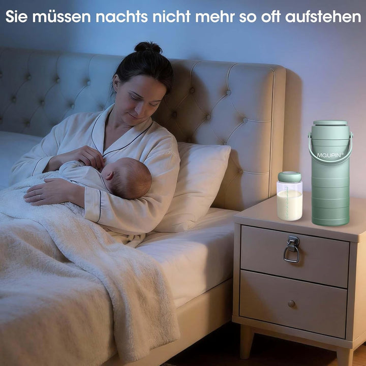 MQUPIN Tragbarer Muttermilchkühler mit Temperaturanzeige, 360°-Kühlung Für muttermilch aufbewahrung,