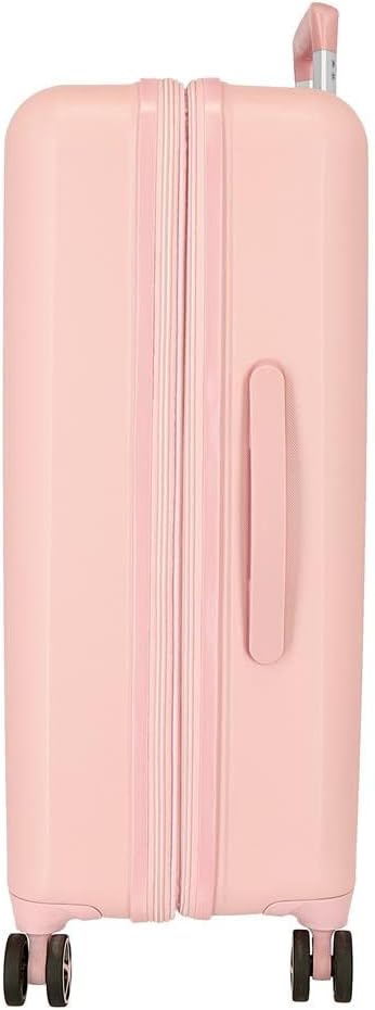 Reebok Roxbury Koffer, mittelgross, Rosa, 48 x 70 x 26 cm, fester ABS-Kunststoff, integrierter TSA-V