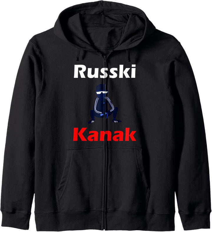 Russki Kanak T-Shirt Gopnik T-Shirt für Russen aus Russland Kapuzenjacke