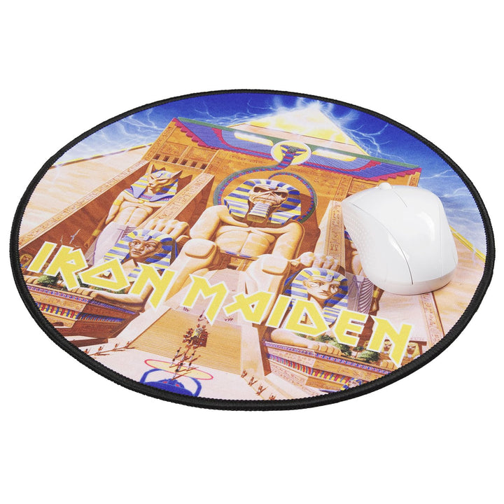 SUBSONIC-Iron Maiden - Anti-Rutsch-Mauspad XXL 90 mm x 40 mm mit Perlenbesatz - Offizielle Lizenz DC