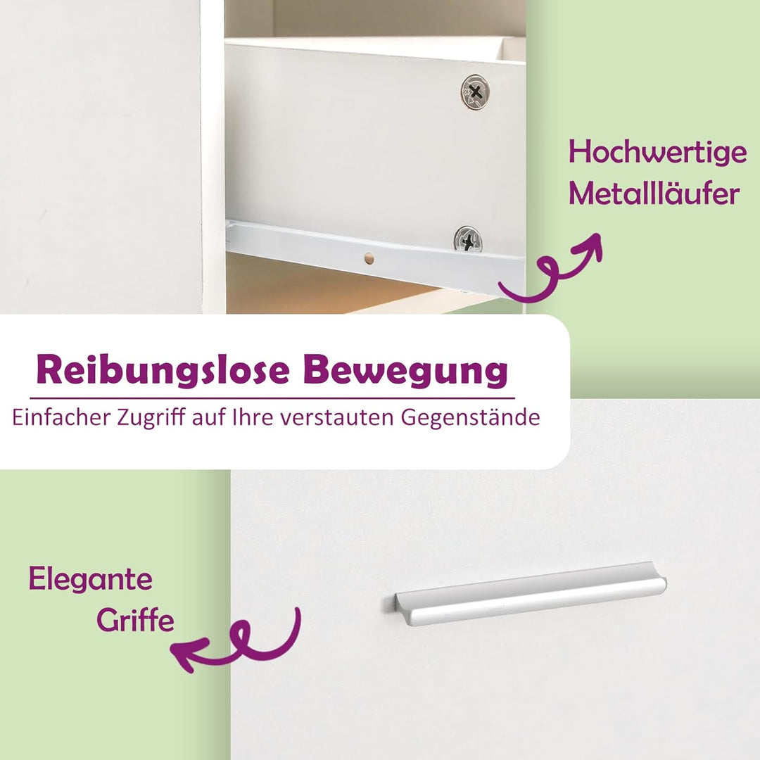 vidaXL Apothekerschrank Nischenschrank Nischenregal Miniregal Schrankchen Küchenschrank Standschrank