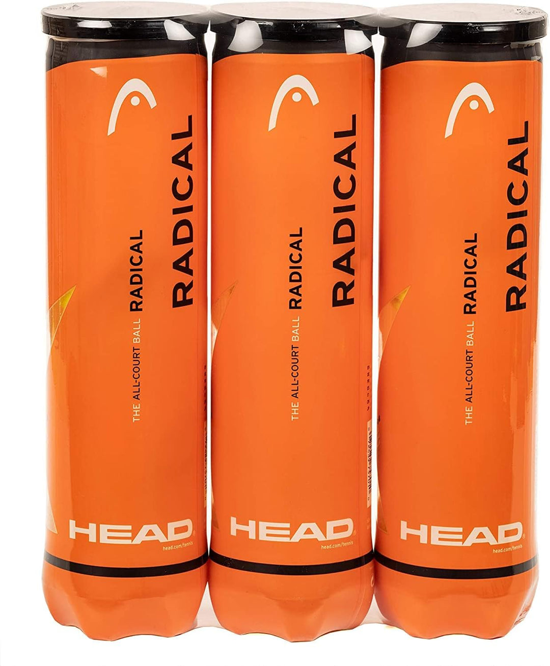 Head Radical Tennisball (3 x 4 Stück) Bundle mit Tennis Dämpfer, Bundle mit Tennis Dämpfer