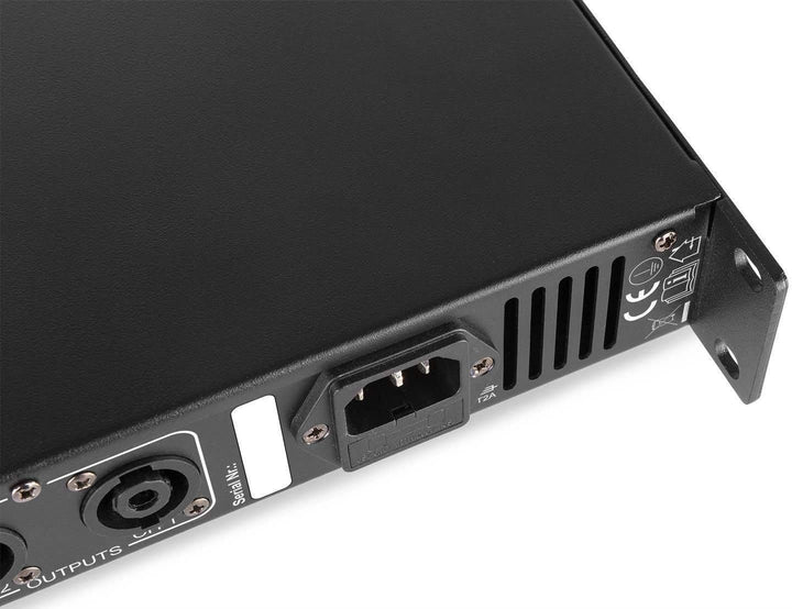 Vonyx VDA1000 PA Verstärker Endstufe 1000 Watt, mit 3-Band-Equalizer, 2 Kanal DMX Kombi Input, Speak