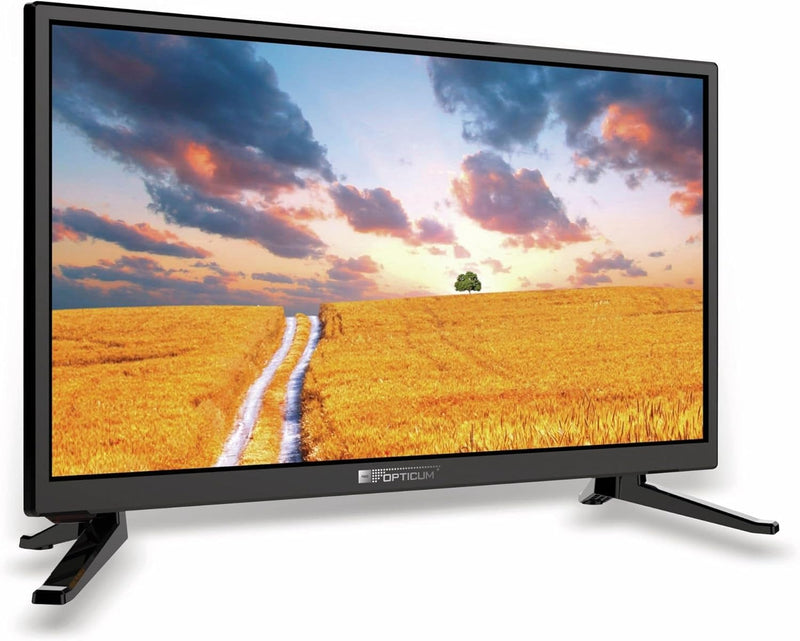 RED OPTICUM 24 Zoll TV - LE-24Z1S LED Fernseher (61cm) inkl. KFZ Adapter - Full HD Camping Fernseher