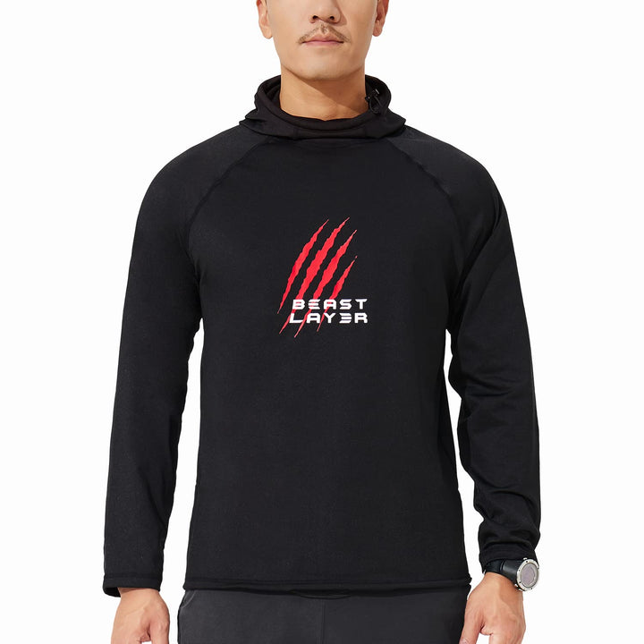 HUGE SPORTS Winter Hoodie Herren Kapuzenpullover mit Fleece Innenseite für Wintersport