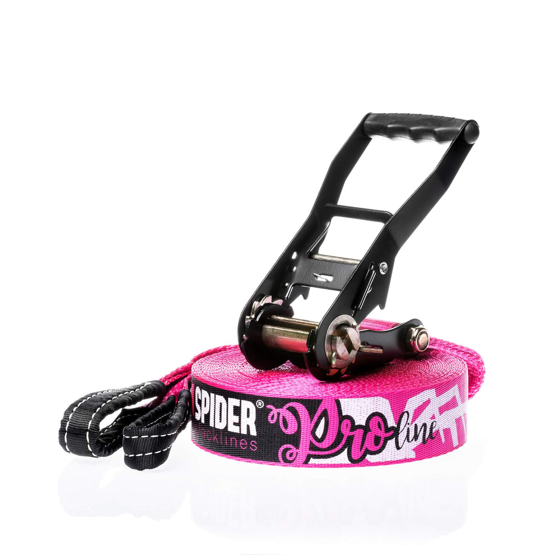 TKS01 - Slackline Kit PRO line - Workout und Gleichgewichtstraining, Walk & Freestyle - Ratsche, Umh