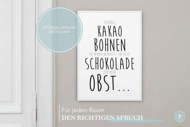 Papierschmiede® Bilder Home XXL Kunstdruck A1 (59,4x84,1 cm) Spruch Poster Zuhause Schrift Bild Wand