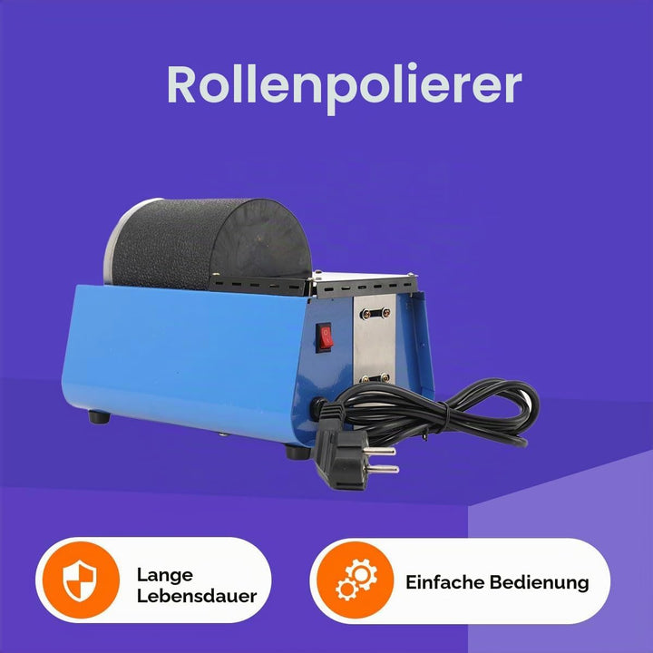 Trommelpoliermaschine Poliermaschine Polierer 16W 2700U/min, Schmuck Jade Poliertrommel Rotary Tumbl