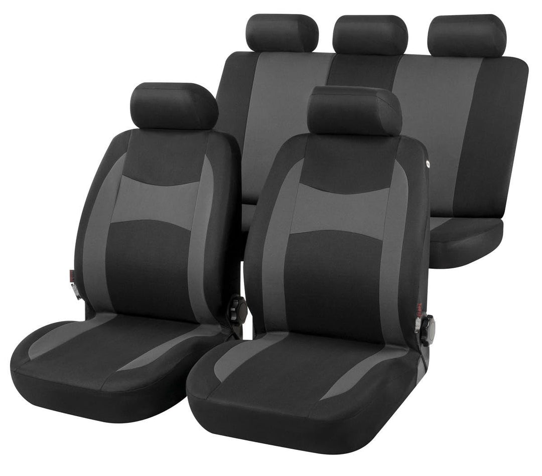 Walser Auto-Sitzbezug Fairmont, Universal-Sitzbezug Komplett-Set, PKW-Sitzbezüge, 2 Vordersitzbezüge