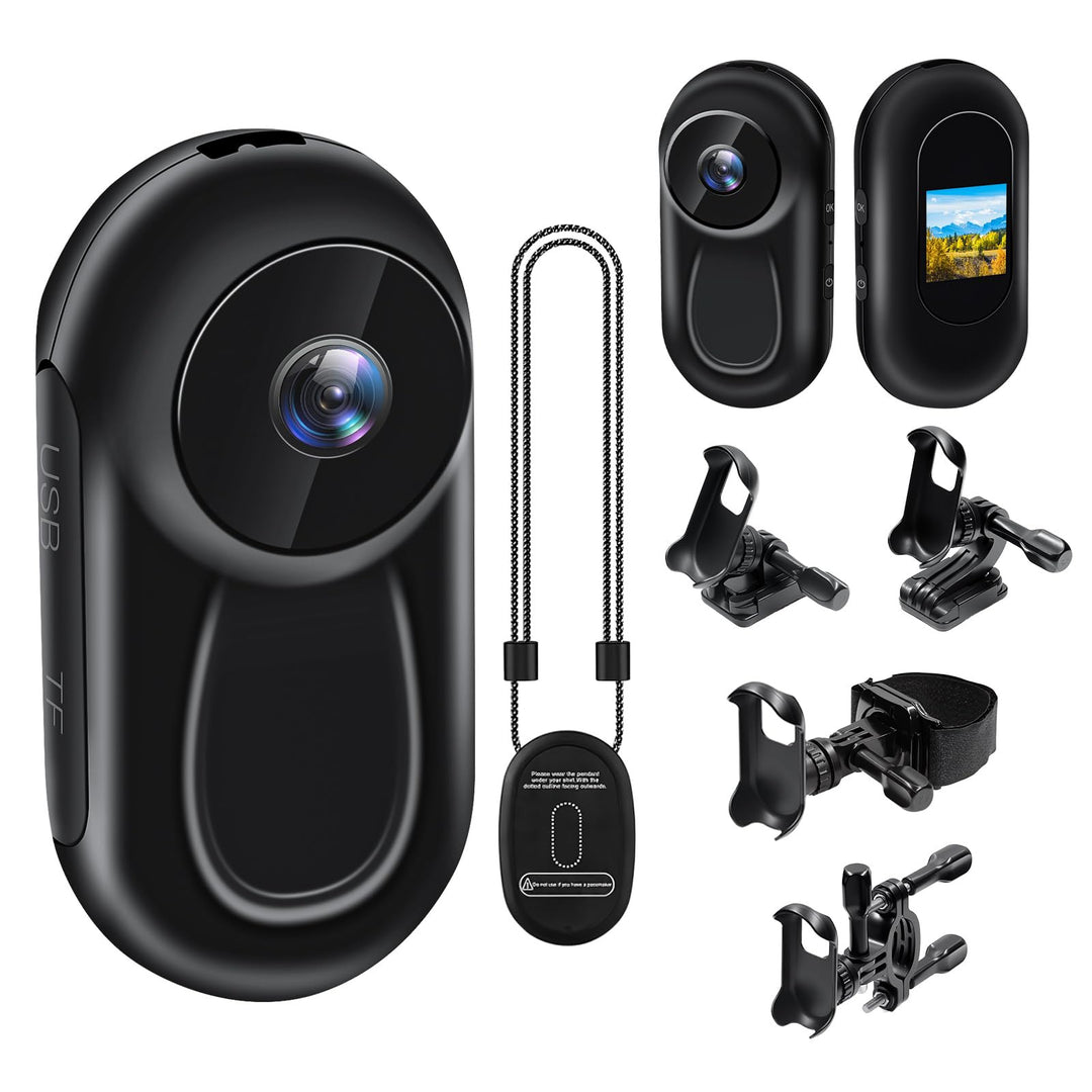 Mini-Actionkamera, HD-1080p-Sport-Actionkamera, 120° Helm-Actionkamera | Action Cam mit Magnetbefest