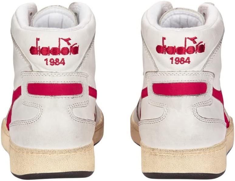 Diadora Heritage MI Basket Used Echtleder-Schuhe Coole Herren High Top Sneaker Turnschuhe Friezeitsc
